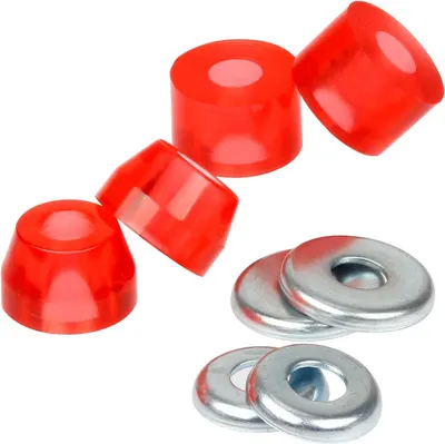 Imagen del producto de Longboard miniboard de 85A, color rojo, para dos ejes, con control de dirección