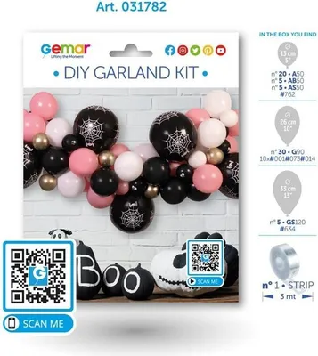 Obrázok produktu pre Halloween balónová girlanda DIY dekorácia sada