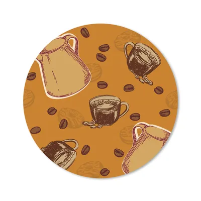Produktbild von MuchoWow® Mauspad Mousepad Kaffee - Kaffeebohnen 20x20 cm - Mousepads - Maus Mat - Pad - Mausunterlage - Schreibtischmatte
