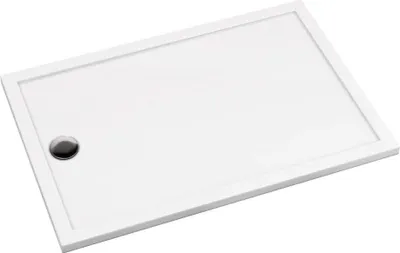 Zdjęcie produktu dla Prostokątny Brodzik Akrylowy 110x90 cm Biały, Trwały i Komfortowy