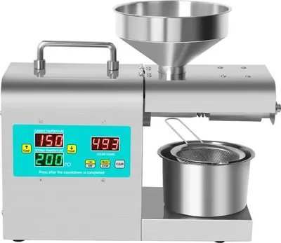 Produktbild von Automatische Ölpresse - Modell RG312 für Haushalt & Gewerbe - Kaltpressung - Für Leinsamen & Erdnussöl - 220V - EU Stecker - Farbe RG312