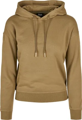 Produktbild von Urban Classics TB1524 | Damen Hoody Kapuzenpullover mit breiten Rippbündchen - Farbe: tiniolive - Größe: 3XL