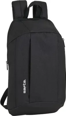 Obrázek produktu pro Batoh Safta Carrefour Mini, objem 8,50 litru, rozměry 32x42x15 cm, barva černá. Dětský batoh, černý, univerzální velikost