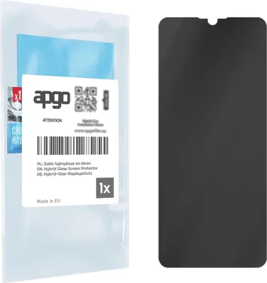 Produktbild von apgo Displayschutzglas Anti-Spähen Schutzglas für Motorola Moto G30 - Blickschutzglas Bildschirmschutz, 7H Hybrid Schutzglas mit Keramikbeschichtung [Matt, Full Glue, Anti-Spy]