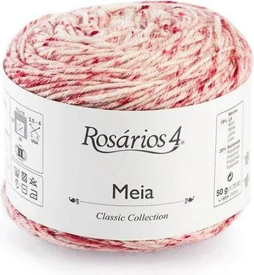 Produktbild von Rosarios 4 Meia Print 253 Skarpetkengarn, Wolle-Mix, weich & langlebig, 50g/185m, bunt