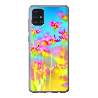 Produktbild von MuchoWow® Handyhülle Schutzhülle Hülle für Samsung Galaxy A52 5G Blumen - Kunst - Psychedelisch Silikon Softcase Handy Hülle - Umschlag