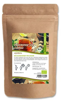 Produktbild von Mynatura  Assam Tee – kräftiger Schwarztee - ab 100g - 1000g