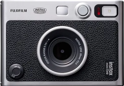 Produktbild von Fujifilm Instax Mini Evo Set – Sofortbildkamera (Schwarz) mit Tasche & 2x10 Instax Mini Filmen – Hybridkamera mit LCD, Bluetooth & 100 Filtereffekten