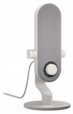 Immagine prodotto di Microfono USB KRUX Pin White, con pannello sostituibile, controllo del volume, funzione di silenziamento e connessione USB-C