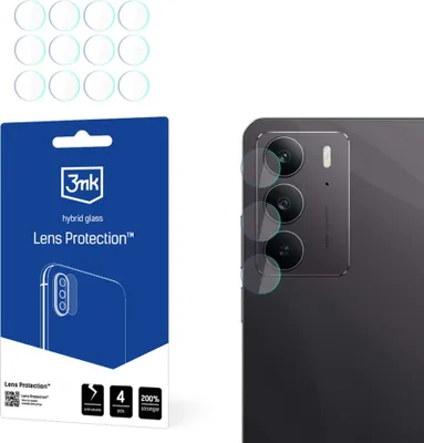 Zdjęcie produktu dla 3mk Hybrydowe szkło ochronne do obiektywu aparatu Realme C75x Obiektyw aparatu 0,16 mm 6H (4 sztuki)