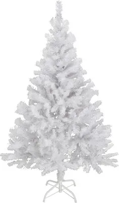 Produktbild von Künstlicher Weihnachtsbaum - 120 cm / weiß - Kunst Tannenbaum Christbaum inklusive Baumständer