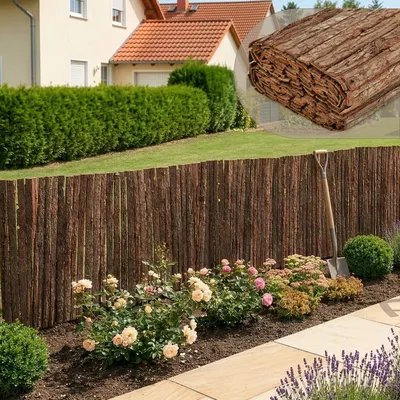 Produktbild von Rindenmatte ‘Zamora’ Sichtschutz Baumrinde 90 x 300 cm
