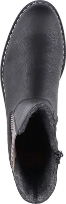 Produktbild von Rieker Damen Stiefelette Chelsea Boots Blockabsatz  76190, Größe:37 EU, Farbe:Schwarz