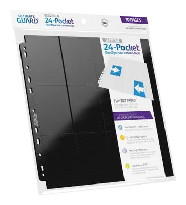 Produktbild von Ultimate Guard 24-Pocket Quad Row Pages Side Loading Schwarz (10)