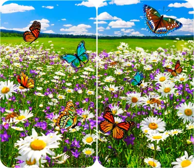 Zdjęcie produktu dla Szklane płyty na kuchenkę, 2 sztuki, Summer Meadow, Maximex