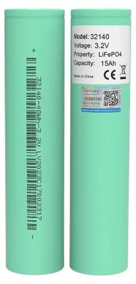 Obrázek produktu pro Akumulátorové články LiFePO4 32140 – 3,2 V, 15 Ah – sada 16 kusů – pro DIY bateriové sady 12 V a 24 V – solární systémy mimo síť, karavany, kempování – třída A