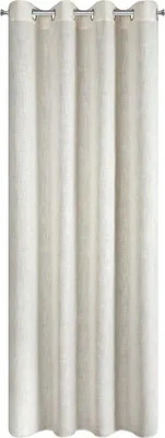 Zdjęcie produktu dla EUROFIRANY | Zasłona - zasłona dekoracyjna - z lnem - 140x250 cm - beżowa - z oczkami - firanka - zasłona - dekoracja Boho
