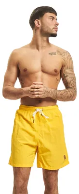 Produktbild von Urban Classics - Badeshorts für Herren TN159 (S) (Chrom/Gelb)