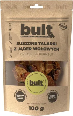 Produktbild von Bult | Kauartikel Natürlich für Hunde - 100g - Hoher Proteingehalt 65,9% -getrocknete Rinderhoden