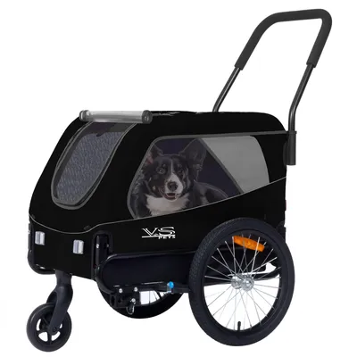 Produktbild von Fahrradhundeanhänger Tiggo Medium Hundeanhänger & Buggy 2in1 Fahrradanhänger Hundebuggy