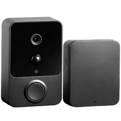 Produktbild von Kabellose Video-Türklingel mit Kamera,2-Wege-Sprachkommunikation,HD-Nachtsicht und WiFi,App-Steuerung,einfache Installation,ideal für Heim-Sicherheit