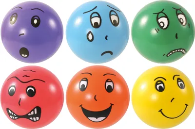 Image de EDUPLAY 170-276 Set de balles émotionnelles Ø 15 cm, PE, multicolore, 6 pièces (1 set)