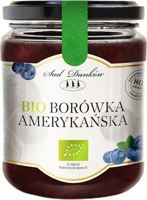 BORÓWKA AMERYKAŃSKA 80 % BIO 260 g - SAD DANKÓW