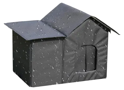 Zdjęcie produktu dla Kocí domek zewnętrzny, odporny na warunki atmosferyczne