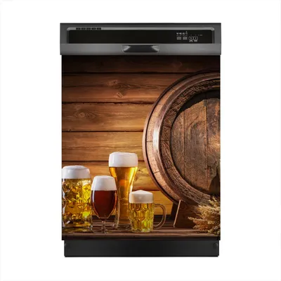 Produktbild von Aufkleber sticker 60x70 cm Dekorative folie Spülmaschine -  Bier Fass