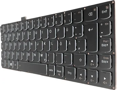 Produktbild von DEUTSCHE - Tastatur Keyboard mit Beleuchtung, ohne Rahmen für P/N: PK130TA1A19