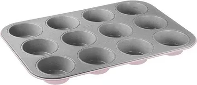 Produktbild von Famanu Muffinform für 12 Muffins - Grau