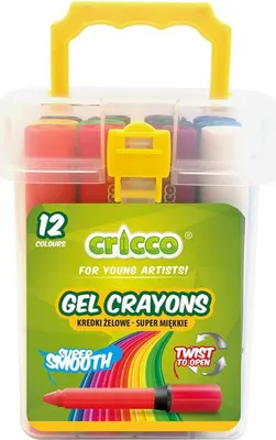 Obrázek produktu pro Twist gelové tužky 12 barev CRICCO