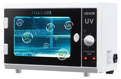 Zdjęcie produktu dla VEVOR sterylizator UV do czyszczenia narzędzi do paznokci (12 L / 12 W) wielofunkcyjny sterylizator do czyszczenia paznokci z ustawieniem timera i przyciskiem sterującym szafka czyszcząca z drzwiami ze szkła hartowanego