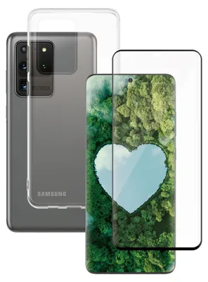 Produktbild von PanzerGlass SAFE. by ® 2-in-1 Set Samsung Galaxy S20 Ultra | Ultra-Wide Fit, Samsung, Samsung - Galaxy S20 Ultra, Trockene Anwendung, Kratzresistent, Schockresistent, Transparent, 50 Stück(e)