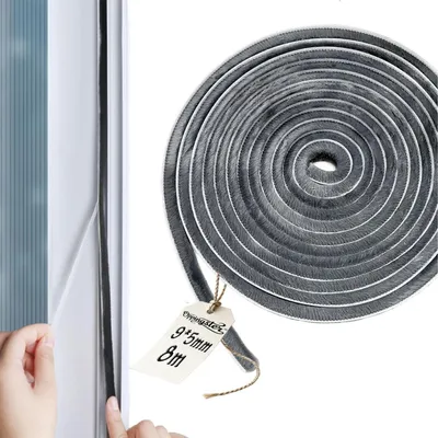 Produktbild von Dichtungsbürste Türdichtung Zugluftstopper Grau 9x5x8m