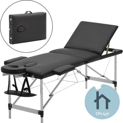 Produktbild von Professionelle Massagebank 186x60cm Schwarz