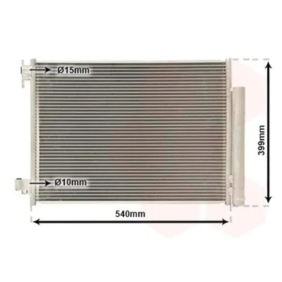 Produktbild von VAN WEZEL 43015701 Kondensator Klimaanlage Klimakondensator für RENAULT Twingo III Schrägheck (BCM) +Trockner