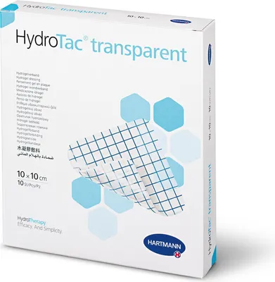 Image de Hartmann HydroTac® transparent pansement gel hydrocellulaire 10 x 10 cm | Paquet (10 pièces)