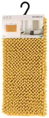 Image de Tapis en microfibre à boucles 50 x 80 cm - moutarde - Tendance