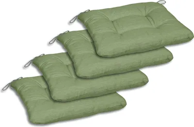 Produktbild von GO-DE Textil, Sitzkissen Sitzmöbel, 4er-Set, Farbe: hellgrün, Maße ca.: 38 cm x 38 cm x 5 cm