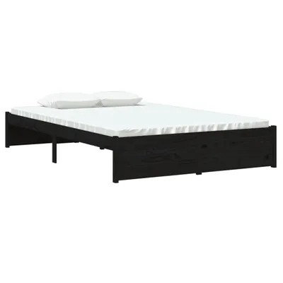 Obrázek produktu pro vidaXL Postel z masivu černá 120x190 cm
