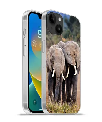 Produktbild von MuchoWow® Handyhülle Schutzhülle Hülle für Apple iPhone 14 Plus - Soft case Elefant - Tiere - Bäume - Natur Silikon Softcase Handy Hülle - Abbildung
