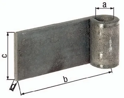 Produktbild von Anschweißband 20x100x60x8mm STA roh GAH