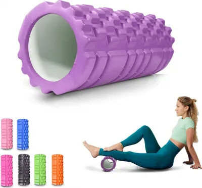 Image de Mobiclinic Fitness, Rouleau de fascia, FitRoller, mousse et Eva, 14x33 cm, Pilates, Yoga, Pour tout le corps, rouleau de massage, 3 niveaux d'intensité