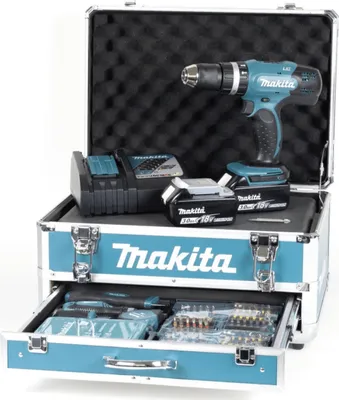Image de Visseuse Perceuse à Percussion MAKITA DHP453RFX2 à Batteries LXT 18 V (2 x 3,0 Ah)