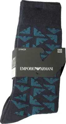 Immagine prodotto di Calze uomo EMPORIO ARMANI 3 paia di calze corte calzini cotone tripack articolo 302402 2F292, EU 39/46 - UK 5/12 - USA 6,5/13,5 - CN 28/30, Cotone 69%,Poliammide 29%,Spandex 2%