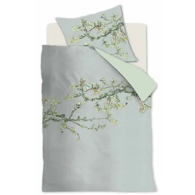 Produktbild von Beddinghouse van Gogh Mako-Satin-Bettwäsche-Garnitur Blossom Farbe Grey Größe 155x220