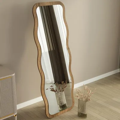 Immagine prodotto di Bissone - Specchio, 50x160h cm Marrone Rovere Scuro, Forma Rettangolare