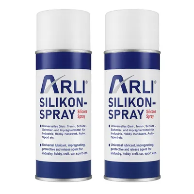 Produktbild von 2x ARLI Silikon Spray 400ml Universelles Gleitmittel Trennmittel Schmiermittel Schutzmittel