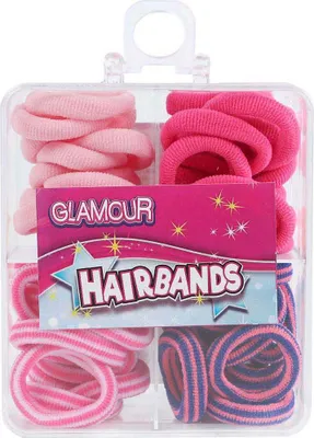 Zdjęcie produktu dla Gumki do włosów Glamour - 48 szt.
